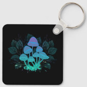 Toadstools in Bushes Schlüsselanhänger (Rückseite)