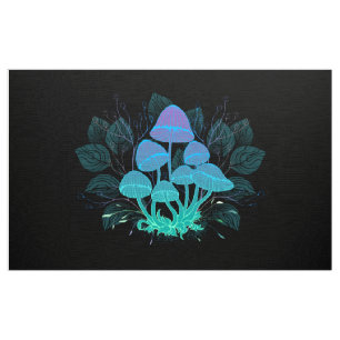 Toadstools in Bushes Stoff