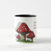 Toadstools: Kunst: Zuhause-Bonbon-Zuhause Tasse (Zentrum)