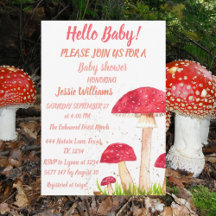 Toadstools Mushroom Babydusche Rote Natur