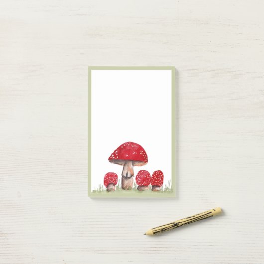 Toadstools Post-it Klebezettel (Auf Schreibtisch)