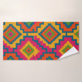 TOALHA CORES GEOMÉTRICO  BADEHANDTUCH (Badehandtuch)