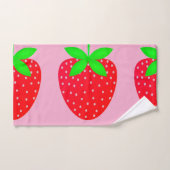 Toalha estampada morangos badhandtuch set (Handtuch)