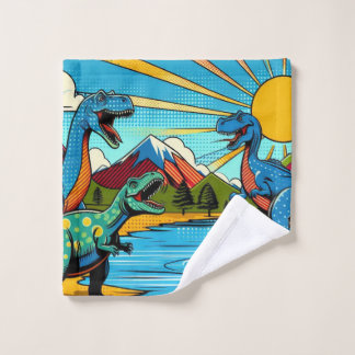 Toalla de cara diseño dinosaurios waschlappen