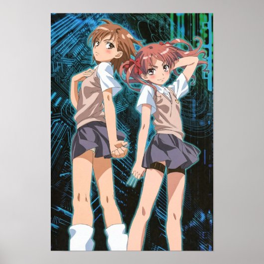 Toaru Series Misaka Mikoto Shirai Kuroko Poster (Vorne)