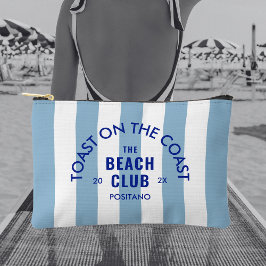 Toast an der Küste Der Beach Club Blue Stripe Zubehörtasche