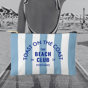 Toast an der Küste Der Beach Club Blue Stripe Zubehörtasche