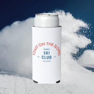 Toast auf den Pisten Après Ski Club Rot & Blau Selters Dosenkühler