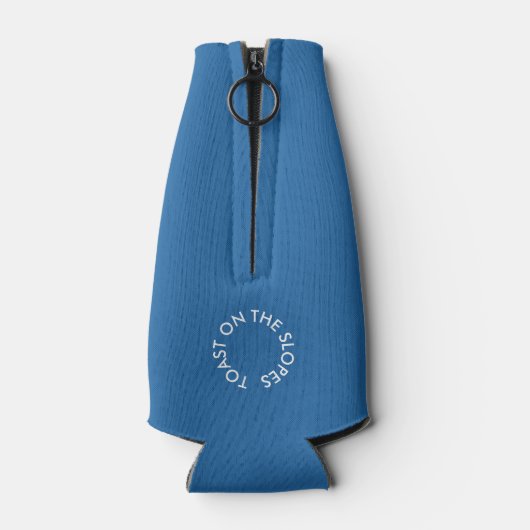 Toast auf den Pisten Après Ski Club Sky Blue Flaschenkühler (Rückseite)