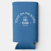 Toast auf den Pisten Après Ski Club Sky Blue Selters Dosenkühler (Rückseite)
