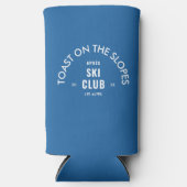 Toast auf den Pisten Après Ski Club Sky Blue Selters Dosenkühler (Vorderseite)