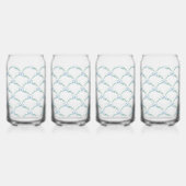 Toast auf der Coquette Bow Trellis Cheers Dosenglas (Vorderseite)