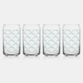 Toast auf der Coquette Bow Trellis Cheers Dosenglas (Links)