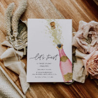 Toast Champagner Flasche Brautparty