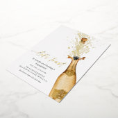 Toast Champagner-Verlobung Folieneinladung (Gedreht)