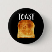 Toast Costume Halloween Funny Bread Lover Christma Button (Vorderseite)