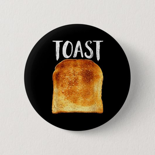 Toast Costume Halloween Funny Bread Lover Christma Button (Vorderseite)
