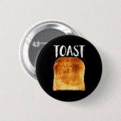 Toast Costume Halloween Funny Bread Lover Christma Button (Vorne & Hinten)