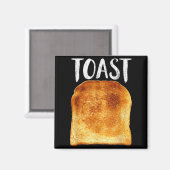 Toast Costume Halloween Funny Bread Lover Christma Magnet (Vorderseite/Rückseite)
