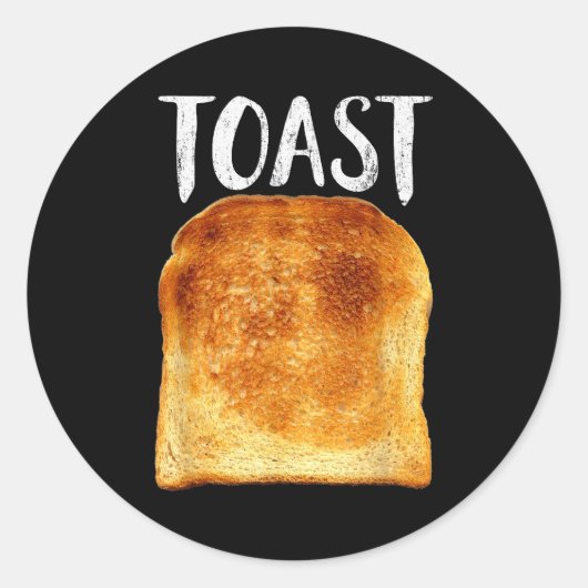 Toast Costume Halloween Funny Bread Lover Christma Runder Aufkleber (Vorderseite)