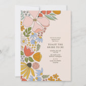 Toast der Braut Cocktail Stunde Dusche Einladung (Vorderseite)