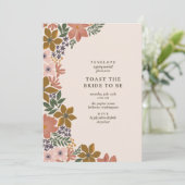 Toast der Braut Cocktail Stunde Dusche Einladung (Stehend Vorderseite)