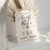 Toast der Brücke | Champagne Bubbles Brautparty Einladung