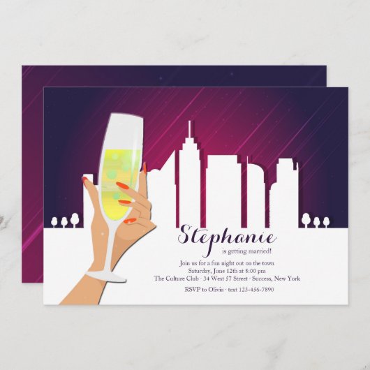 Toast der Einladung (Vorne/Hinten)