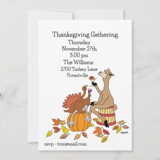 Toast der Saison Einladung (Vorderseite)