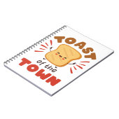 Toast der Stadt Kawaii Brot Frühstück Notizblock (Linke Seite)