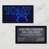 Toast: Electro Lounge Visitenkarte (Vorne/Hinten)