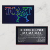 Toast: Electro Lounge Visitenkarte (Vorne/Hinten)