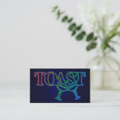 Toast: Electro Lounge Visitenkarte (Stehend Vorderseite)