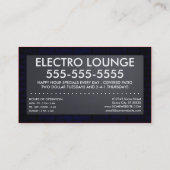 Toast: Electro Lounge Visitenkarte (Rückseite)