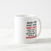 Toast Explosion Funny Mug Kaffeetasse (VorderseiteRechts)