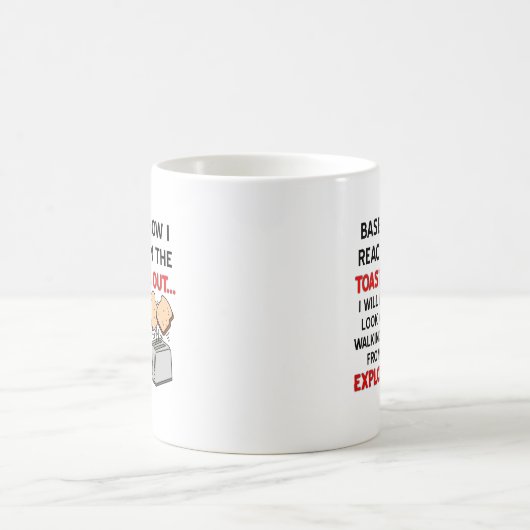 Toast Explosion Funny Mug Kaffeetasse (Mittel)
