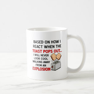 Toast Explosion Lustiger Becher Kaffeetasse