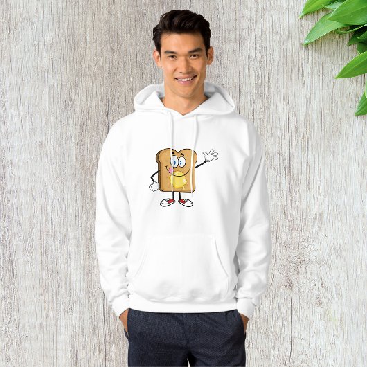 Toast Face Mens Hoodie