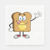 Toast Face Paper Napkins Serviette (Vorderseite)