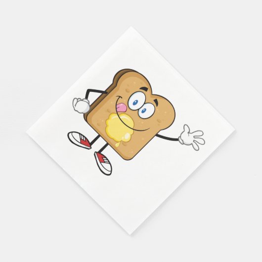 Toast Face Paper Napkins Serviette (Ecke)