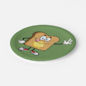 Toast-Face-Paper-Teller Pappteller (Schrägansicht)