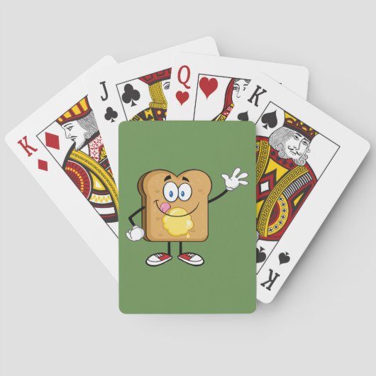 Toast Face Playing Cards Spielkarten (Rückseite)
