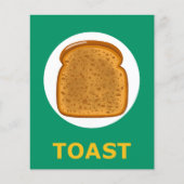 TOAST-Flashkarte für erstes T 1 Silbenfähiges Wort (Vorderseite)