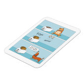 Toast für Hunde mit angeschlagenen Katzen-Blätter Magnet (Linke Seite)