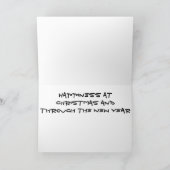 **TOAST FÜR URLAUBSKÄSE AUS SANTA** KARTE (Innenseite)