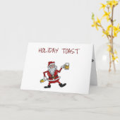 **TOAST FÜR URLAUBSKÄSE AUS SANTA** KARTE (Gelbe Blume)