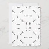 Toast-Hochzeit des Champagnermagazins rettet das D Einladung (Rückseite)