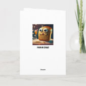 Toast in die neuen Jahre Karte (Rückseite)