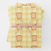 Toast Kawaii Wrapping Paper (Set 3) Geschenkpapier Set (Beispiel)
