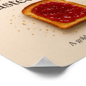 Toast Kitchen Minimalistisch Food Trendkultur Kuns Poster (Ecke)